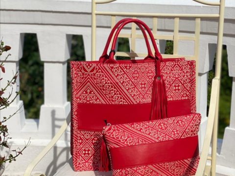 Cabas LOVE et sa pochette