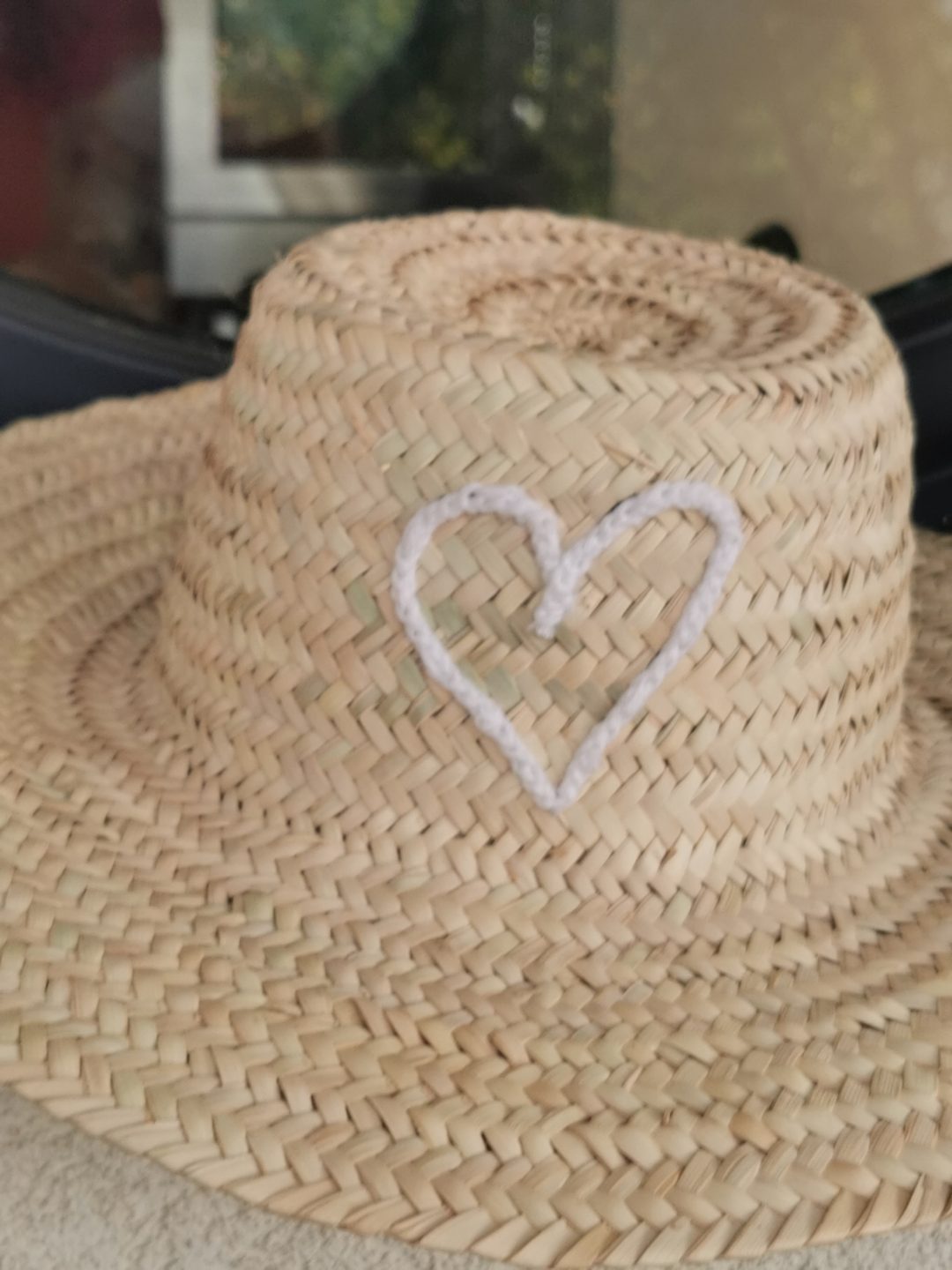 Chapeau brodé Coeur