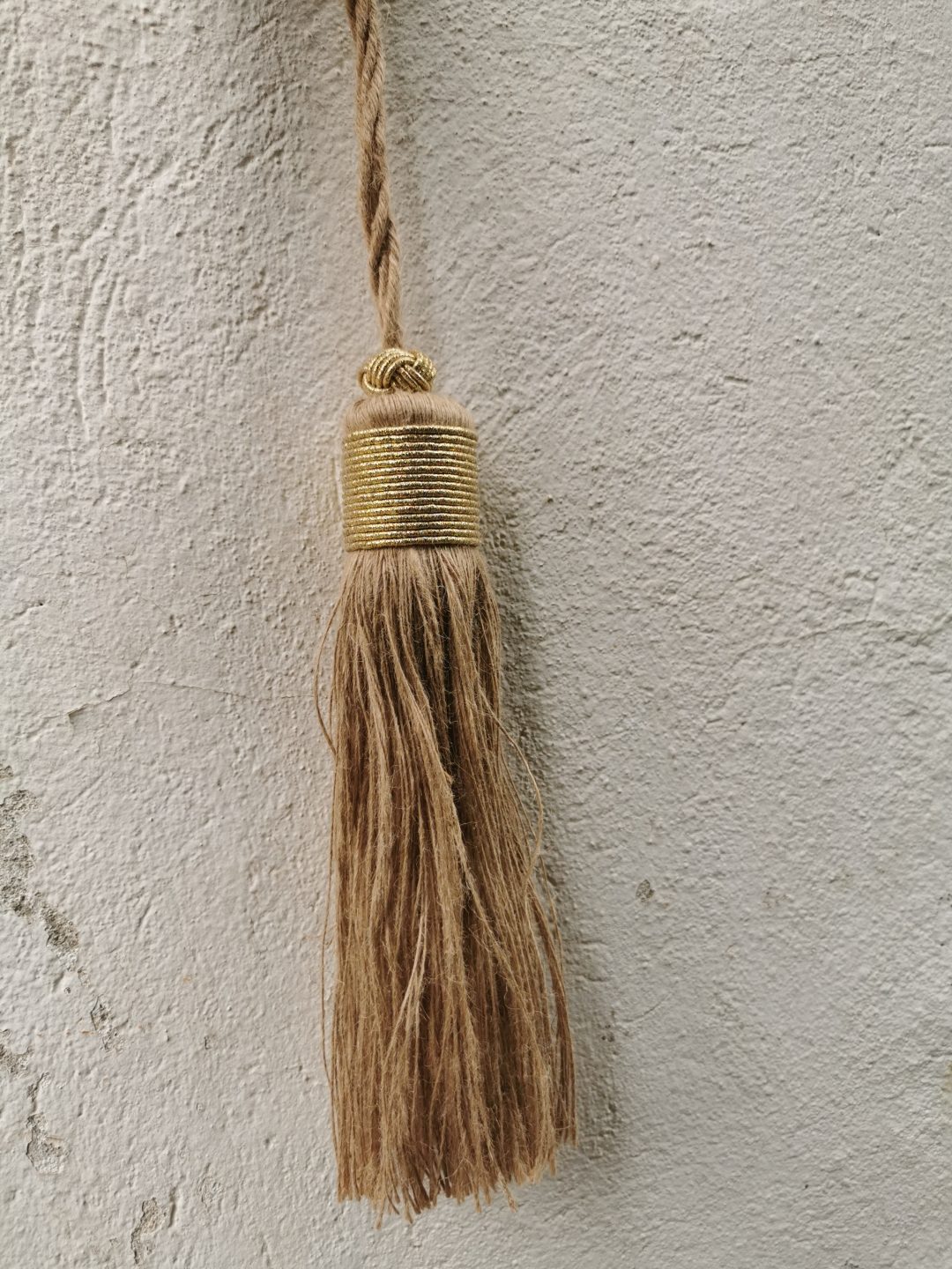 Pompon en jute gris – Image 3