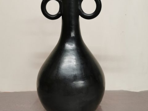 Vase "bonbonne" noir ou blanc