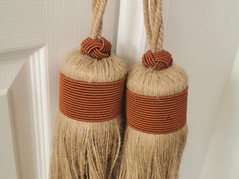 Grand pompon en jute